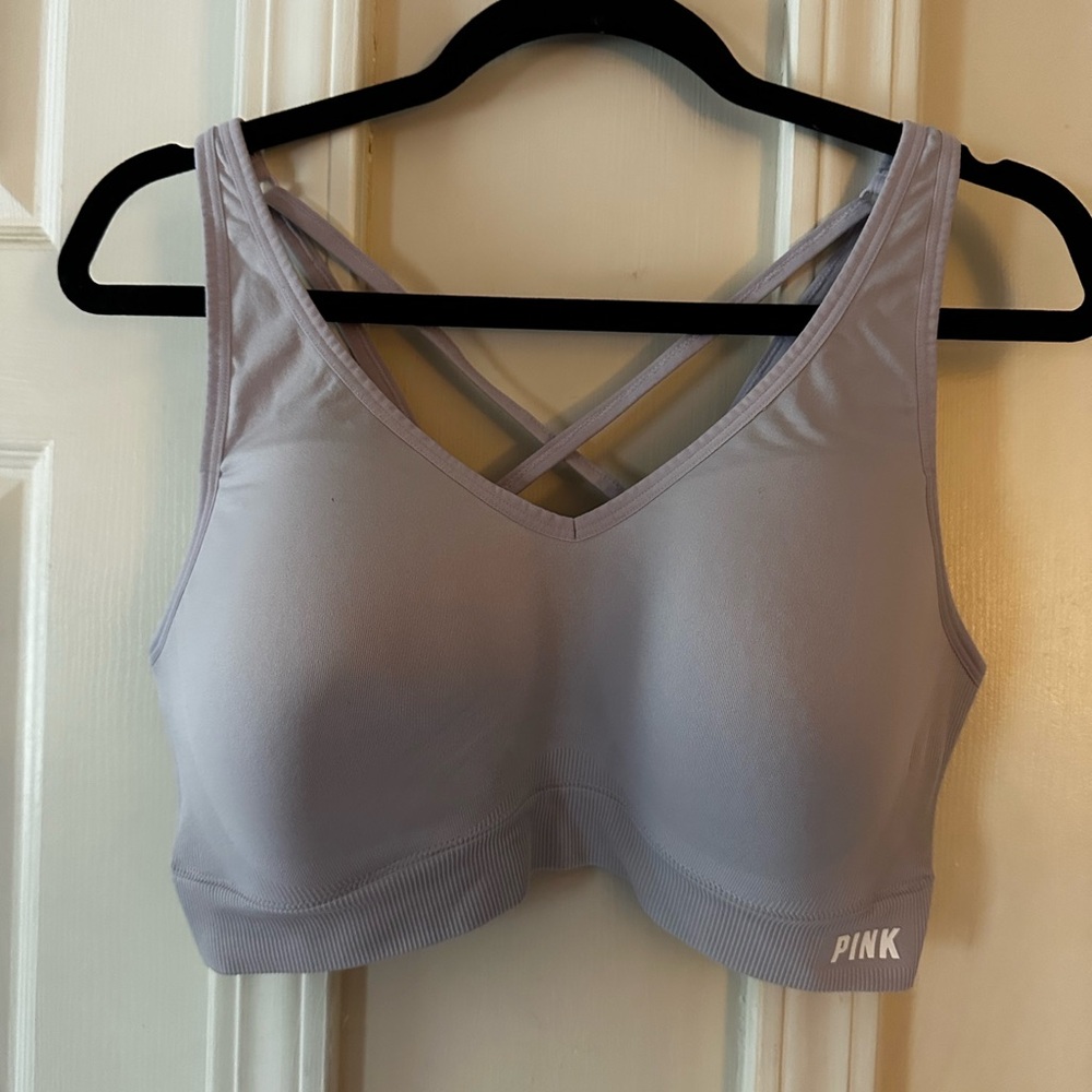 PINK Victoria's Secret Light Purple Sports Bra